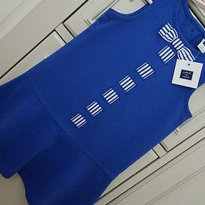 Blue and white Janie and Jack size 3 dress